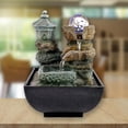 thumbnail image 3 of Resin Tabletop Water Fountains Feng Shui Meditation Waterfall Fountain Water, 3 of 7