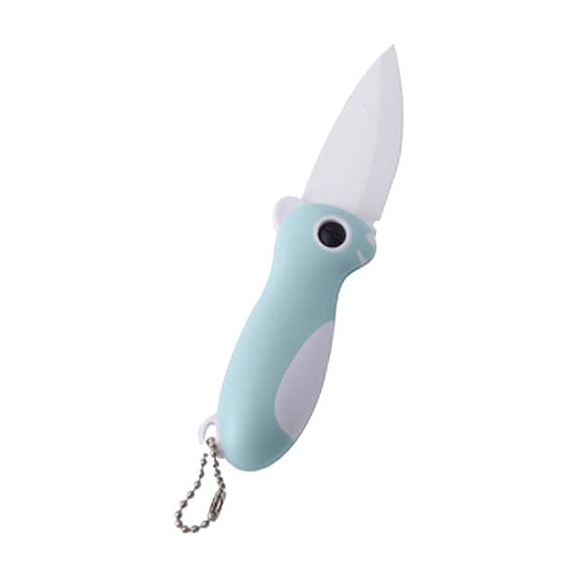 Blue Foldable Ceramic Knife Convenient To Carry Innovative And Sharp Blades For Easy Cutting Of Vegetables Great For Home And Outdoor