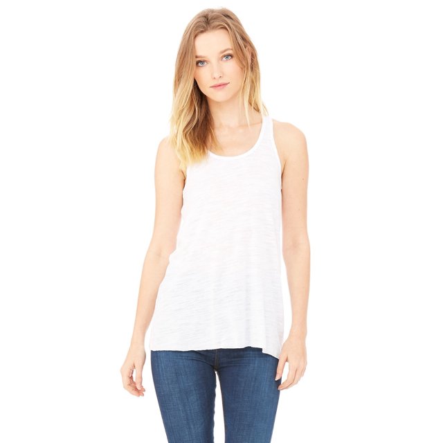 Bella + Canvas Débardeur Fluide pour Femmes - Blanc SLUB - TG