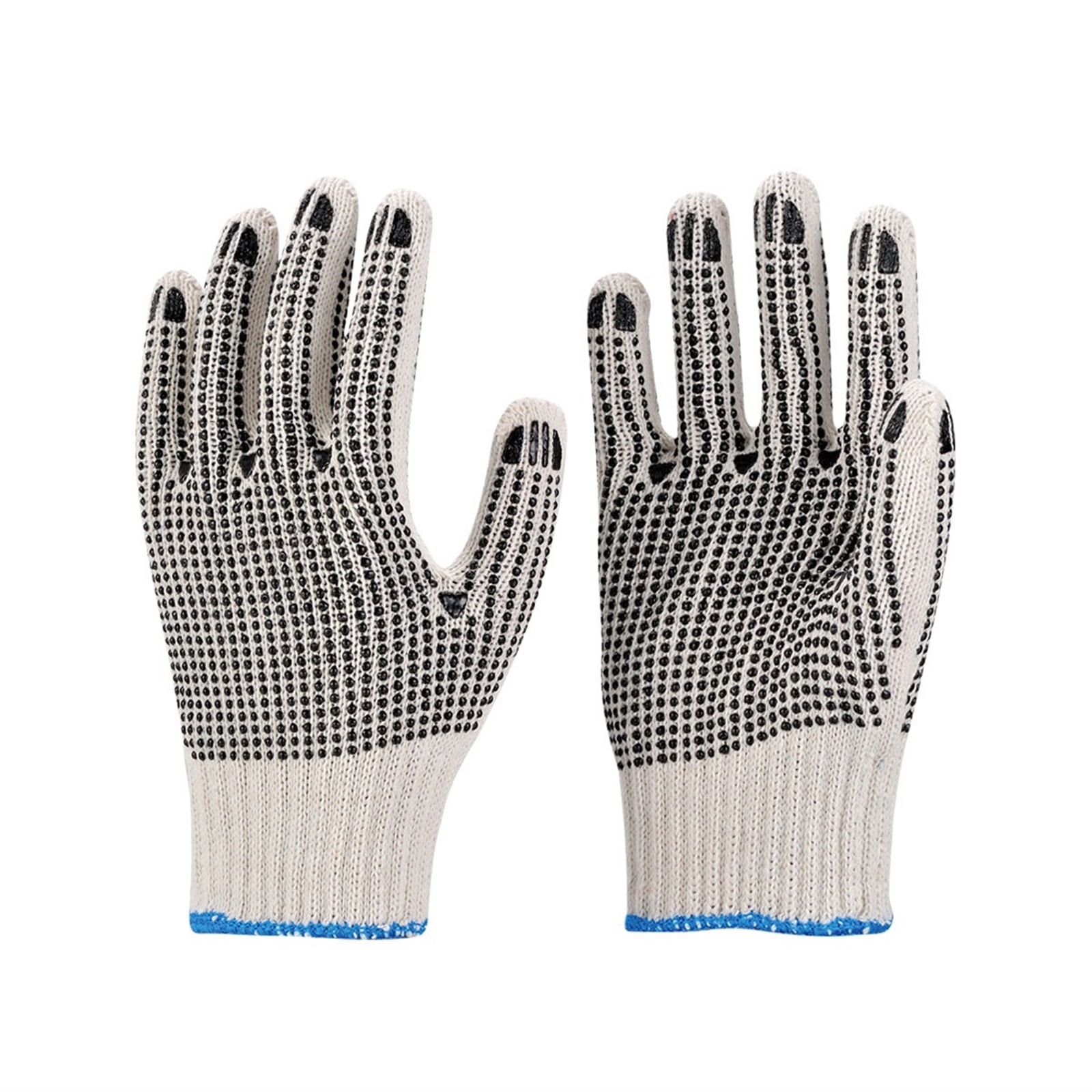 Anti-Slip Saftety Working Gloves,String Knitted Gloves Construction, PVC Work, Gardening ,Wear Resistant