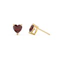 thumbnail image 2 of Boucles d'Oreilles Clous Pierre de Naissance Cœur, 2 of 4