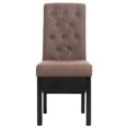 thumbnail image 2 of vidaXL Dining Chairs 2 pcs Brown Fabric, 2 of 5