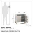 thumbnail image 3 of Kelly Accent Cabinet, White/Taupe, 3 of 9