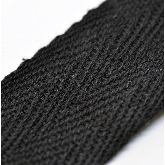Anrox Supply Co.Twill Tape 3/4"" to 2"" Size 100% Cotton Black Natural White 50 Yards (2"" Black)