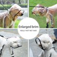 thumbnail image 3 of Dog Raincoat Dog Clothes Transparent Raincoat Light Waterproof Coat Small Dog Raincoat, 3 of 12