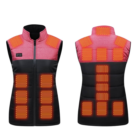 Pisexur Heated Vest, Unisex Heated Clothing for men women, Lightweight USB Electric Heated Jacket with 3 Heating Levels,21 Heating Zones, Adjustable Size for Hiking (Battery Pack Not Included)