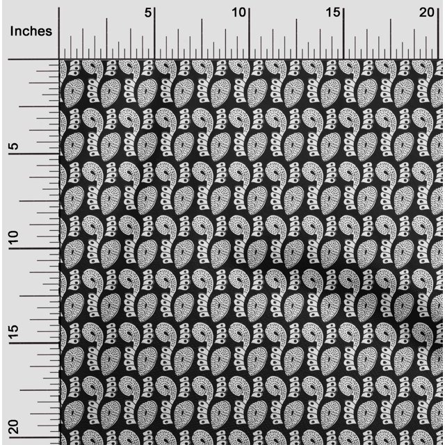 oneOone Georgette Viscose Fabric Abstract Block Print Fabric By Yard 42 Inch Wide