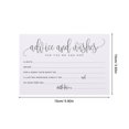thumbnail image 5 of KAKOWELY Cartes de Bénédiction de Mariage 50 Pcs Cartes de Table de Mariage Inscriptibles Cartes de Bénédiction Banquet Cartes de Note de Table Fournitures de Mariage Cartes de Vœux Mr et Mrs, 5 of 5