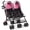 Pink, variant on Babyjoy Foldable Twin Double Stroller Kids Ultralight Umbrella Stroller Pushchair 18 lbs Black