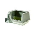 thumbnail image 1 of lionlar Bac à Litière pour Chat avec Fond Détachable Semi-Fermé Portable Anti-Odeurs Vert P, 1 of 9