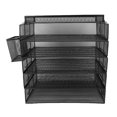 thumbnail image 2 of 5 Tier Letter Tray, Efficient 5 Tray Paper Organizer Iron Wire Mesh Lightweight  for Home, 2 of 7