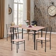 thumbnail image 2 of Patiojoy 5 PCS Dining Table Set 4 Chairs MDF Metal Frame Kitchen Furniture, 2 of 9