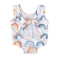thumbnail image 4 of Baby Girl One-Piece Swimsuit Striped Ice Cream Printed Swimwear, 4 of 6