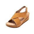 thumbnail image 2 of LSLJS Sandales Compensées pour Femmes, Chaussures d'Été pour Dames à Talon Compensé Rétro Ajourées Sandales Décontractées pour Femmes, 2 of 4