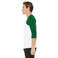 thumbnail image 3 of Bella + Canvas Unisex 3/4-Sleeve Baseball T-Shirt, 3 of 3