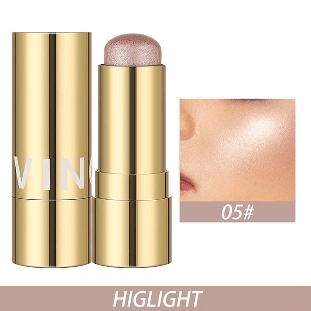 Heliisoer 3 In 1 Multi Stick Blush For Cheeks & Lip Tint & Eyeshadow Makeup,SCream Blush Stick + Highlighter Stick + Bronzer / Complete Face Make Up