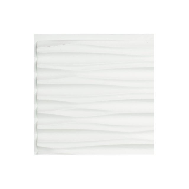 Fasade Dunes Matte White Wall Panel Sample 12" x 12"