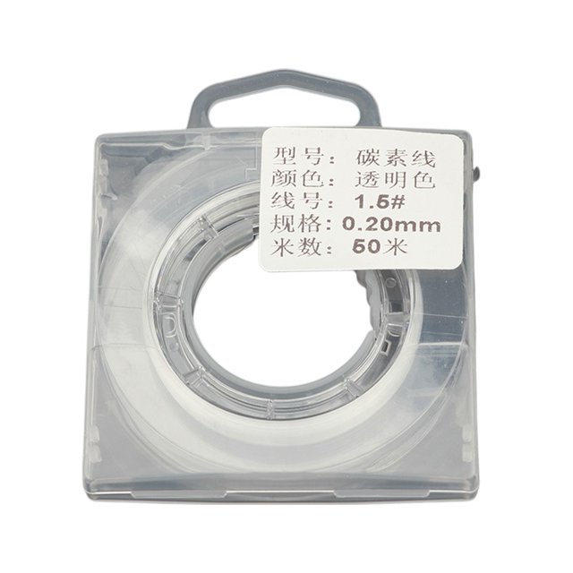 50m Fluorocarbon leader Sinking Fishing Line Carbon Fiber Thread 1.81-3.63kg