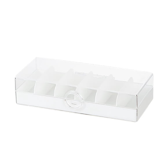 Mohdy White Data Cable Storage Box,Data Cable Storage Box Charging Cable Management Storage Box Usb Cable Organizer Small Desk Electronic Accessories Storage Box,Material:Plastic