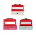 thumbnail image 1 of lionlar Étui en Cuir pour Rouge à Lèvres avec Miroir pour Sac à Main +étui en Cuir pour Rouge à Lèvres avec Miroir Sac à Main+étui, Rose Rouge et Blanc et Grisâtre Rose Rouge et Blanc et Vert Grisâtre, 1 of 9