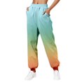 thumbnail image 3 of Womens Gradient Sweatpants Casual Loose Trousers With Pockets High Waist Pants, 3 of 3