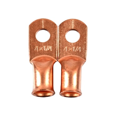 Schumacher Electric 1/4 Inch Cable Lugs, 100 Percent Copper, BAF-4L1