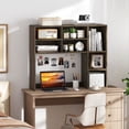 thumbnail image 4 of Costway Desktop Bookshelf with 7 Open Cubbies & 3 Adjustable Shelves for Home Office Dorm Gray, 4 of 10