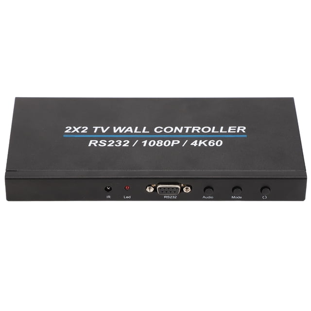 Video Wall Processor, 4 Channel Iron Plug And Play Video Wall Controller 110-240V 4K And 60Hz For TV US Plug