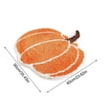 thumbnail image 3 of Jubipavy Pumpkin Bathroom Rugs Pumpkin Shaped Bath Mat Machines Washable Orange Bath Rugs Tub Living Bedroom Kitchen Decoration Area Rugs Gift, 3 of 8
