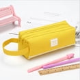 thumbnail image 1 of RKSTN Pencil Case Large Capacity Portable Large-capacity Double-layer Pencil Case Solid Color Pencil Case Pencil Pouch for School, 1 of 2