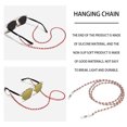 thumbnail image 3 of Chaîne de Retenue pour Lunettes de Lecture, Lunettes de Soleil, Chaîne Perlée, Lunettes Rétro, Corde Perlée, Support de Sangle pour Lunettes, Décoration, Brun Rouge, 3 of 8