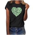 thumbnail image 1 of Chemises de la Saint-Patrick pour Femmes Saint-Valentin Imprimé Hiver Décontracté Floral Haut Saint-Patrick, 1 of 4