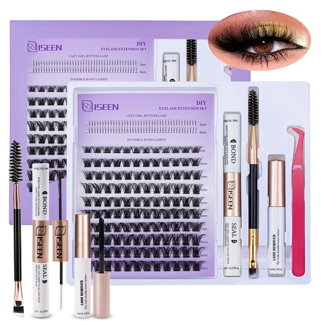 DIY Lash Extension Kit: Mixed Style Lash Clusters with Bond & Seal...