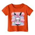 thumbnail image 4 of XDZJLR T-Shirts Filles Enfants Graphique de Pâques Coupe Ample Manches Courtes Col Rond pour Garçons Vêtements 8-9 Ans, 4 of 4