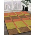 thumbnail image 3 of Ahgly Tapis Rond Lavable en Machine Intérieur Transitionnel Acajou Brun, 5 Pieds Rond, 3 of 7