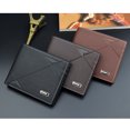 thumbnail image 4 of Man Billfold Leather Wallet Multifunctional Small Purse Zippered Coin Purse Holder Fashion Multi Pocket Wallet, 4 of 5