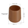 thumbnail image 2 of Unique Bargains 2 Pcs Silicone Fishing Rod Butt Cushion Protector Cap, Small, Brown, 2 of 7