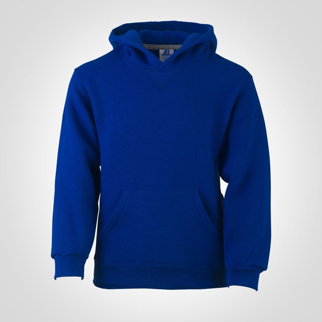 Russell Athletic Youth Dri Power Hooded Pullover Sweatshirt, XL, Royal