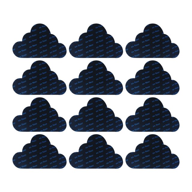 relayinert 12pcs PU Non-skid Rug Grippers For Worry-Free Flooring Experience Wide Application Grippers For Rug cloud 74*125*1mm 1Set