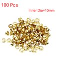 thumbnail image 1 of LSLJS 100Pcs 10MM Titanium Eyelets Washer Leather DIY Shoes Cloth Repair Grommet, Home Accessories, 1 of 2