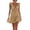 Khaki, variant on CHUMUD Summer Dresses for Women V-Neck Ruffle Strap Tiered Mini Dress, Cute Bow Front Empire Waist Flowy Dress, Casual Summer A-Line Sundress
