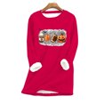 thumbnail image 1 of Blouse Mode Femme Décontractée à Manches Longues à Col Rond Blouses et Chemises Hauts d'Entraînement à Manches Longues pour Femmes en Liquidation, 1 of 3