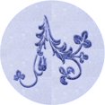 thumbnail image 1 of Ahgly Company Tapis d'Intérieur Rond Lavable en Machine Lavande Bleu Transitionnel, 6 Pieds Rond, 1 of 7