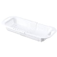 thumbnail image 2 of Plastic Sink Colander Basket Multipurpose Strainer 35cm Expandable to 45cm for Efficient Draining of Fruits and Vegetables in Kitchen Sinks Hzhnb | Plastic, White, 2 of 6