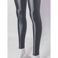 thumbnail image 4 of Choomomo Women's Glossy Stretch Sports Hip Hop Rave Street Modern Dancing Performance Tight Leggings Pants Grey L, 4 of 6