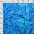 thumbnail image 3 of oneOone Polyester Spandex Turquoise Green Fabric Sewing Craft Projects Fabric Prints By Yard 56 Inch Wide, 3 of 5