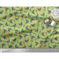 thumbnail image 3 of Soimoi Cotton Duck Fabric Text,Rugby Ball & Bird Cartoon Decor Fabric Printed Yard 56 Inch Wide, 3 of 3