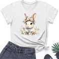 thumbnail image 4 of Weiqiqre Womens Workout Tops Happy Easter T Shirt Easter Bunny Shirt Cute Rabbit Graphic Tee Gift Spring Tees Tops, 4 of 4