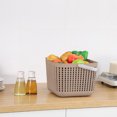 thumbnail image 3 of EGNMCR Hollow Hand Basket Multifunctional Home Bathroom Plastic Storage storage basket, 3 of 5