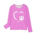 thumbnail image 3 of Birdeem Chemises à Manches Longues pour Filles Chemises à Manches Longues Imprimés Mignons Col Rond Hauts Blouses Décontractées Habillées Vêtements Chemises à Manches Longues pour Filles, 3 of 4